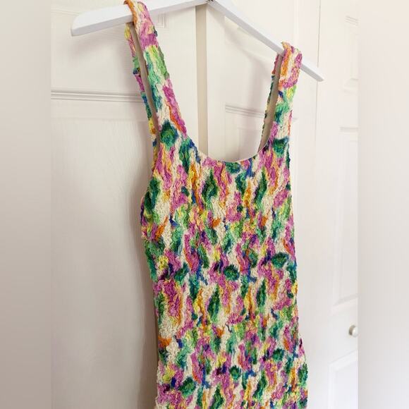 NWOT ASTR the Label Dolcetto Dress Multi-Color Bodycon Mini Dress Size Medium - Picture 6 of 9